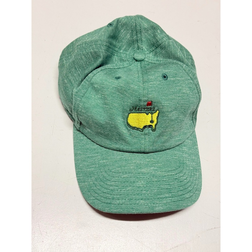 Masters American Needle 2020 Golf Hat Green Space Dye Heathered Logo Cap